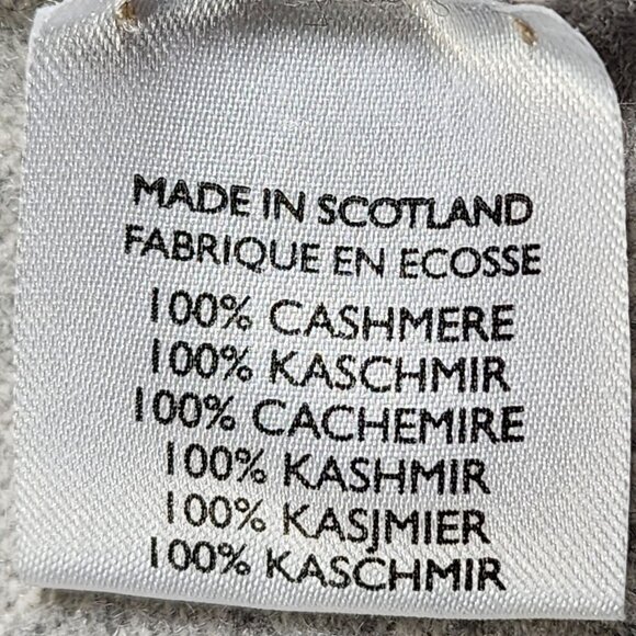 Frances Austen Womens Gray Cashmere Cardigan Sweater Size Small - Picture 5 of 10